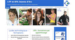 Desktop Screenshot of lyceejeannedarcpontarlier.org